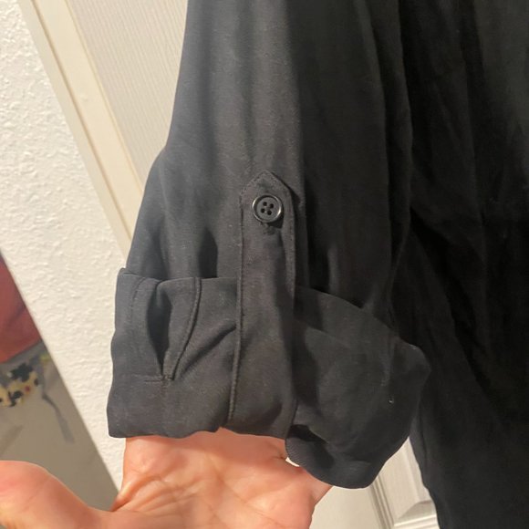 Silk Oversized Shirt Dress - Picture 4 of 5